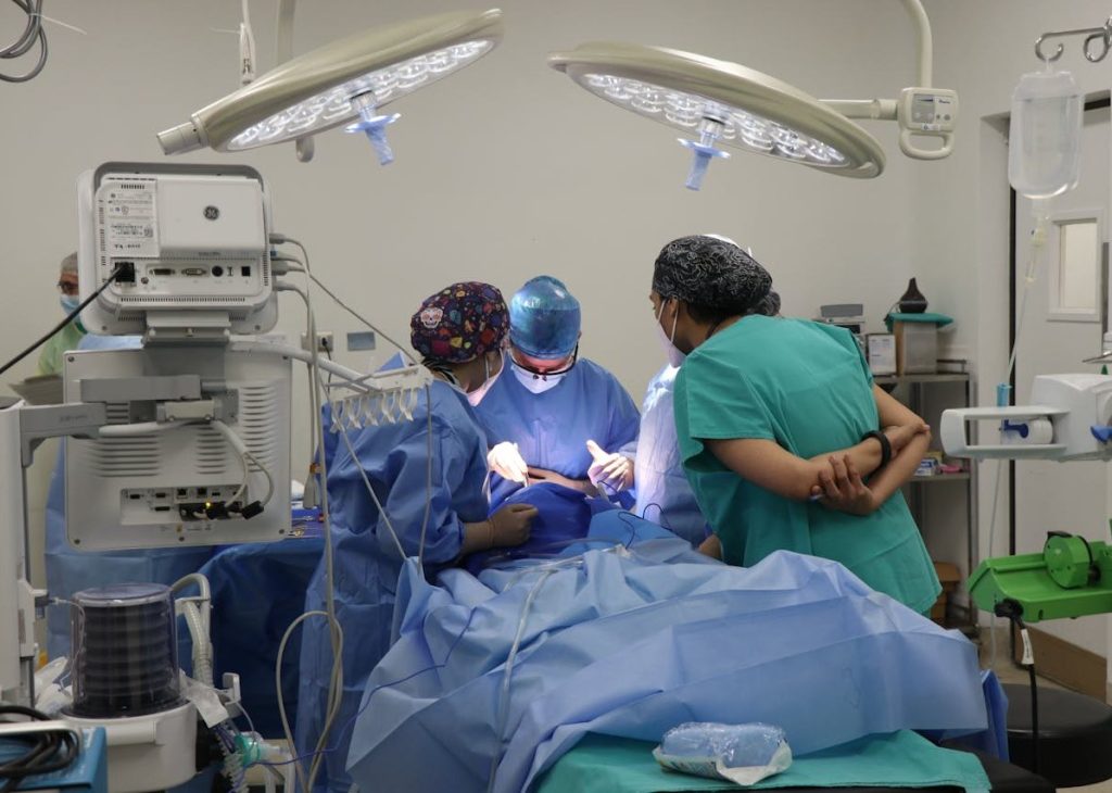 medics in operating room